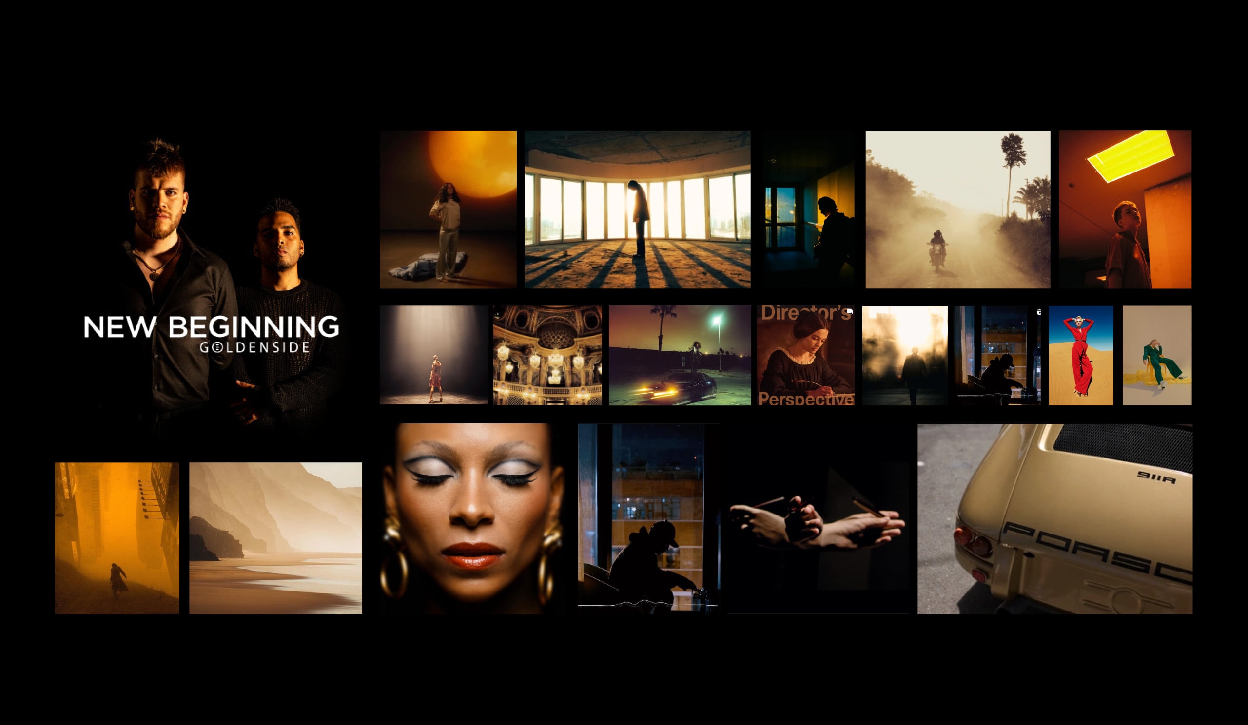 Portada y fotografía de New Beginning. GoldenSide.